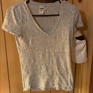 Pink! V neck shirt